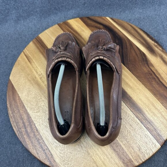 GH Bass Weejuns Kiltie Tassel Loafers Mens Brown Handcraft Brazil Leather Sz 11 - Picture 7 of 10